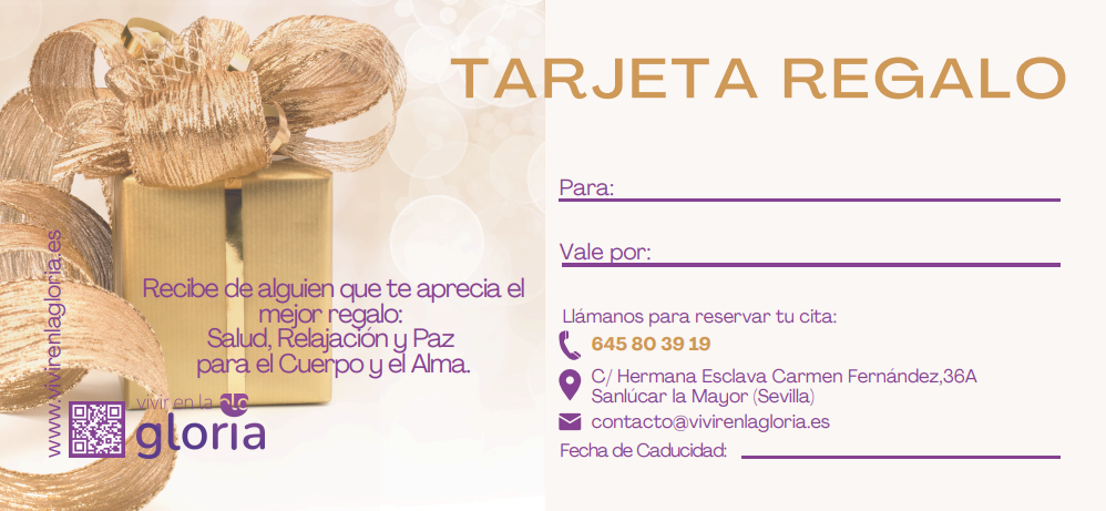 Tarjeta Regalo de Vivir en la Gloria